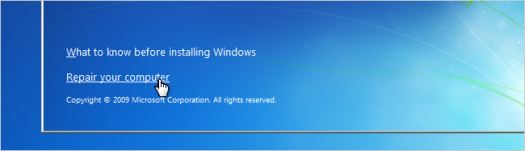 Скидання пароля в Windows 7